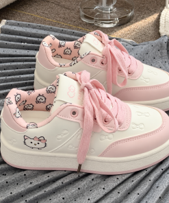 Giày nữ thể thao hoạ tiết dễ thương phối màu hàng QCCC CUTE